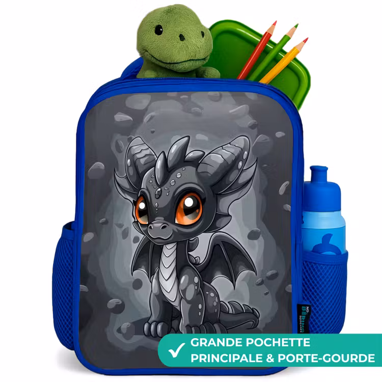 Sac à dos enfant - Bleu - Gino queue-de-gris — 5