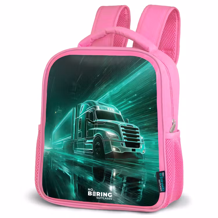 Sac à dos enfant - Rose - Camion - Néon - Vert - Ville — 4