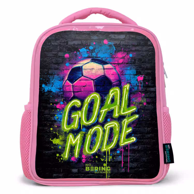 Sac à dos enfant - Rose - Néon - Graffiti - Football - Coloré — 1