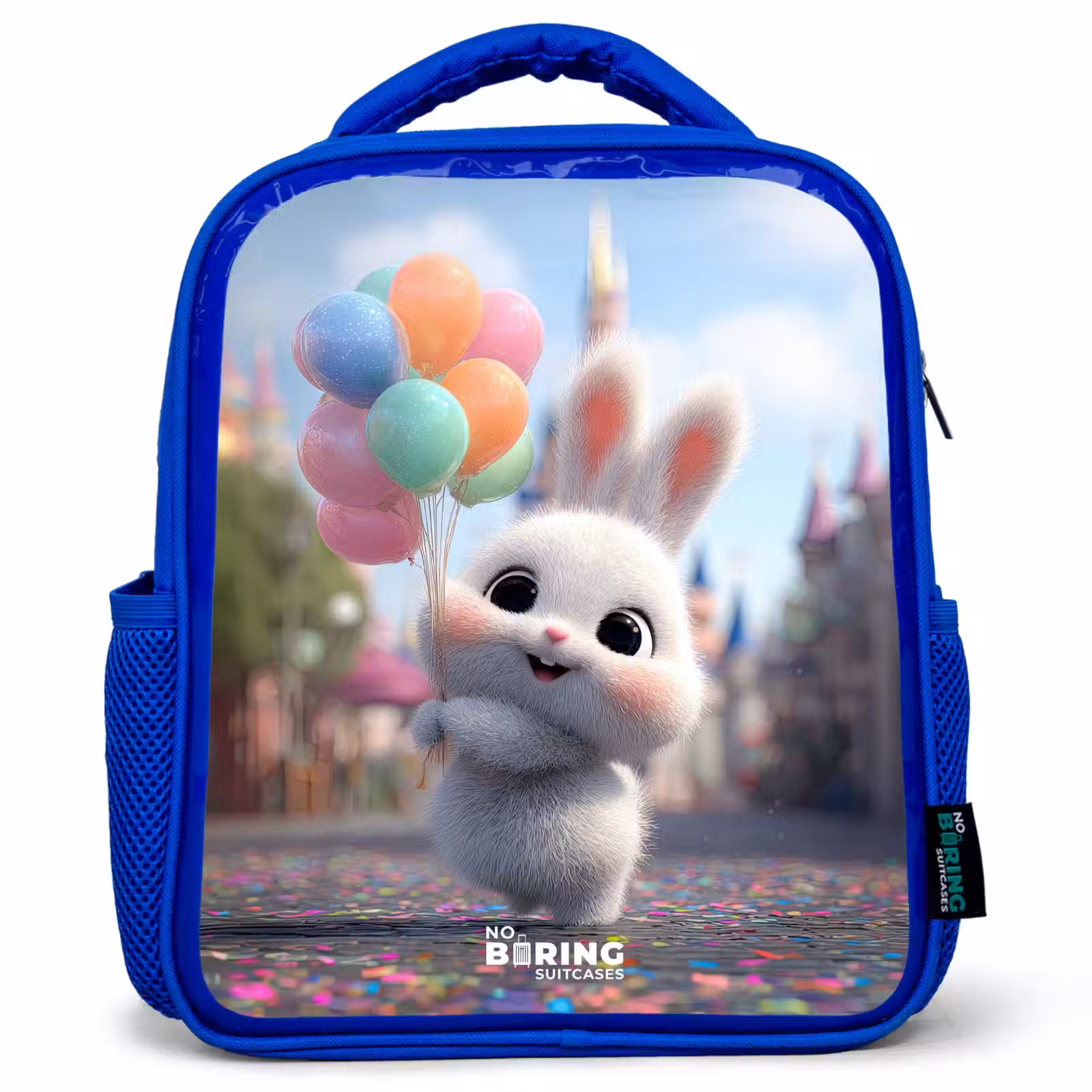Sac à dos enfant - Bleu - Lapin - Ballons — 1