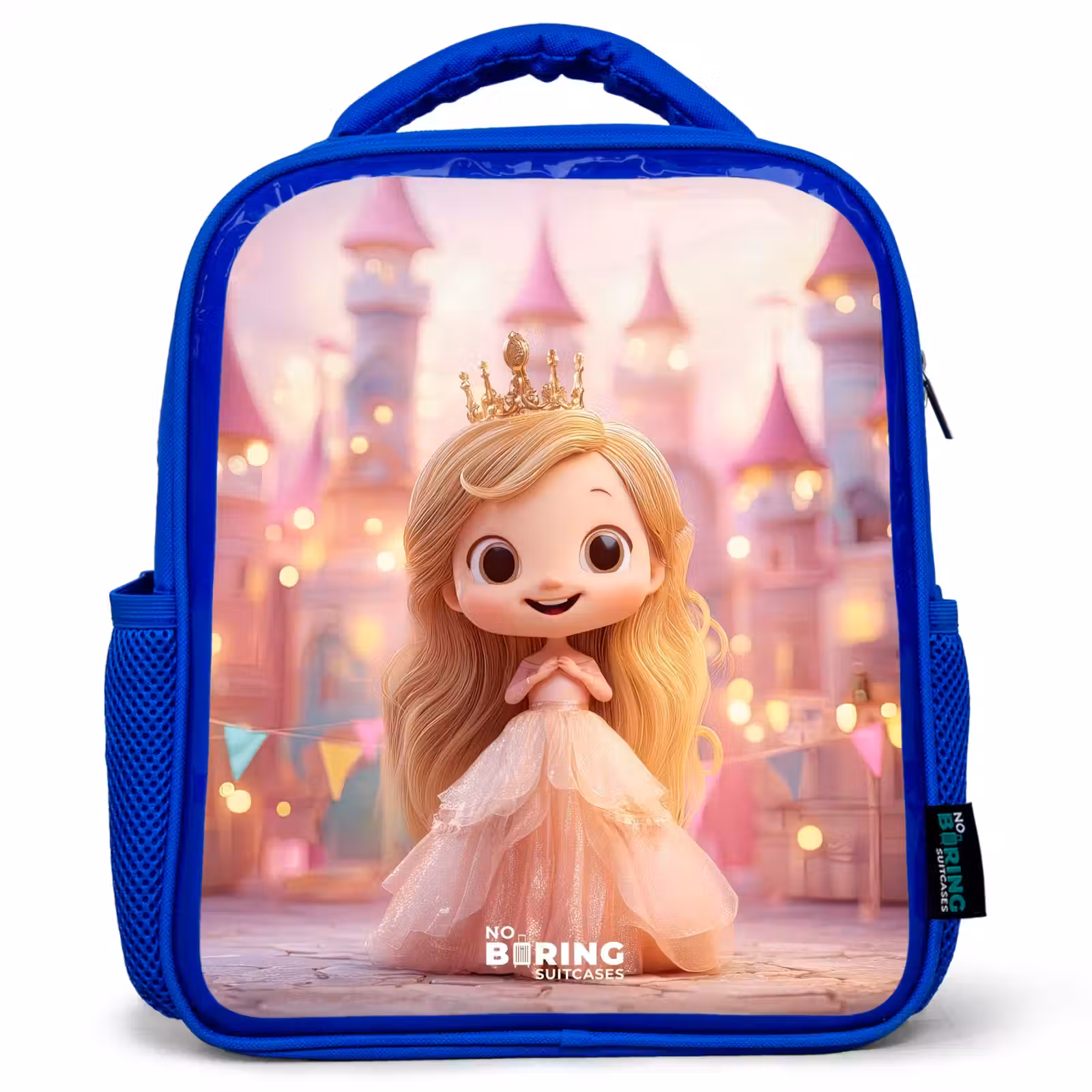 Sac à dos enfant - Bleu - Princesse - Rose - Château — 1