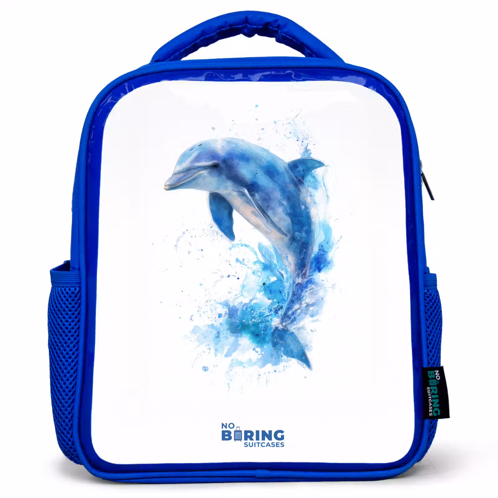 Sac à dos enfant - Bleu - Dauphin bleu sauteur — 1