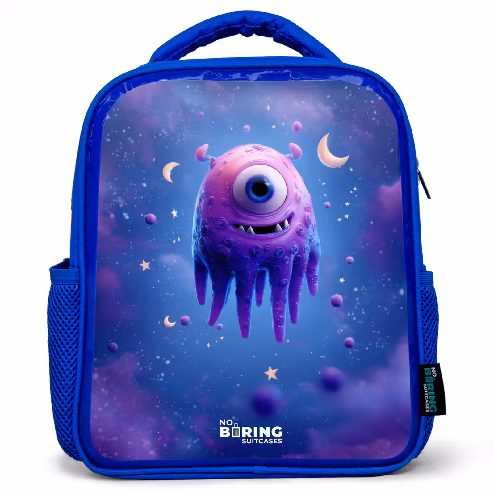 Sac à dos enfant - Bleu - Joyeuse paire d'yeux dans l'espace — 1