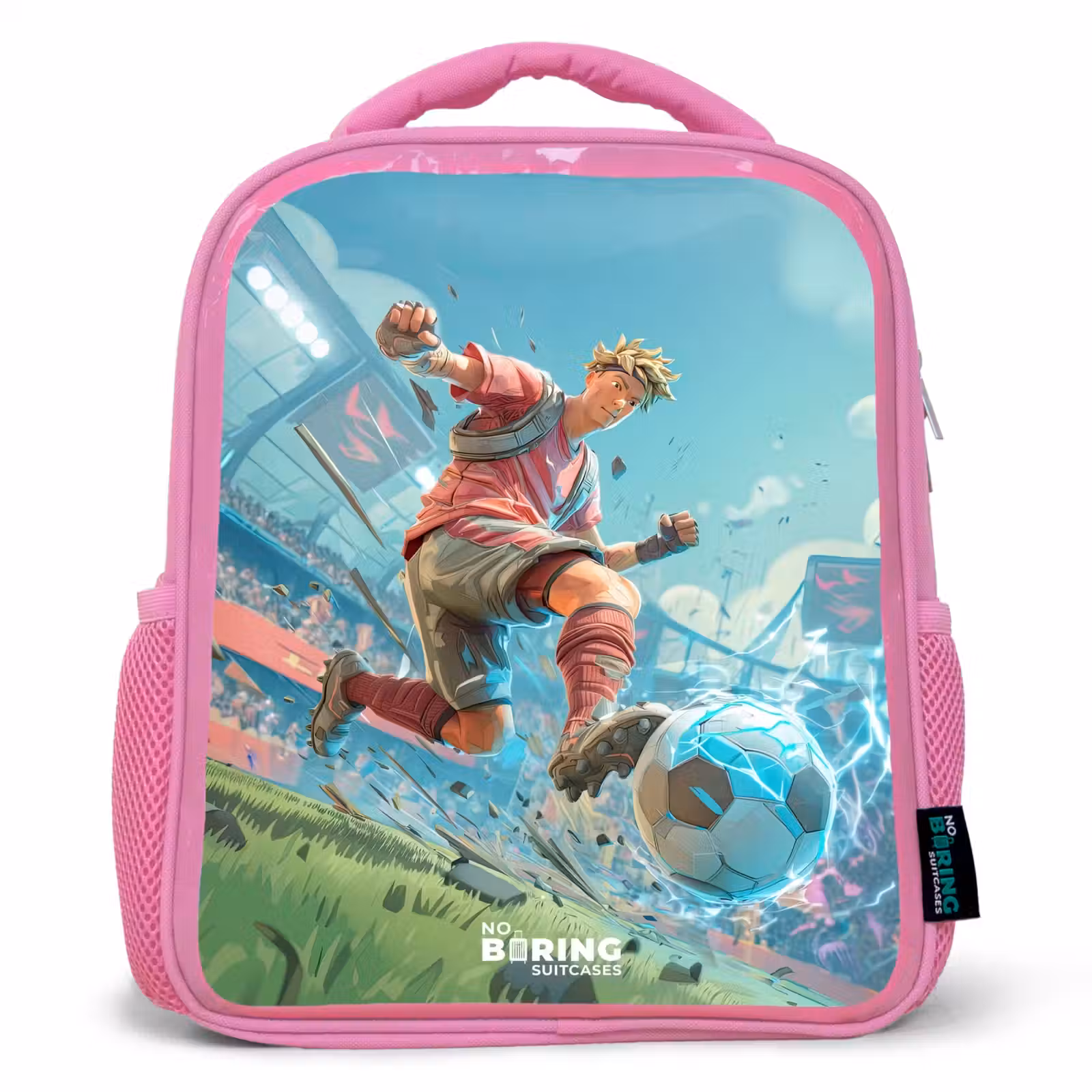 Sac à dos enfant - Rose - Football - Garçon - Stade - Électrique — 1