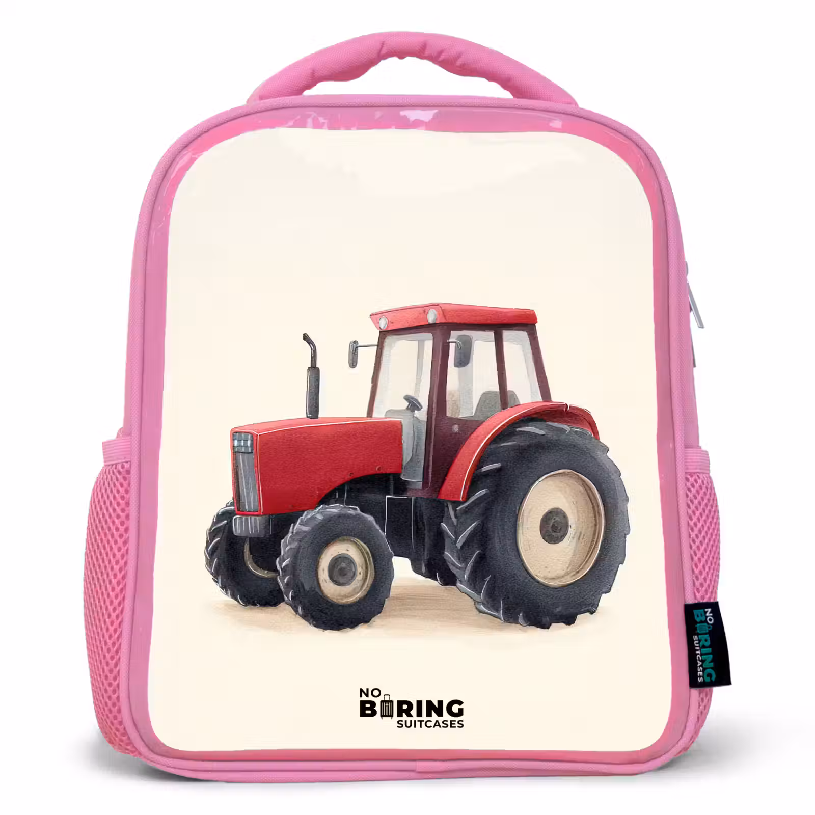 Sac à dos enfant - Rose - Tracteur - Signé - Rouge — 1