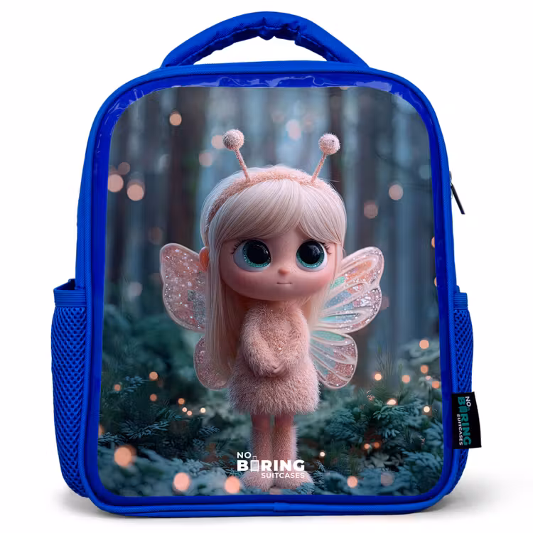 Sac à dos enfant - Bleu - Fée - Forêt - Paillettes — 1