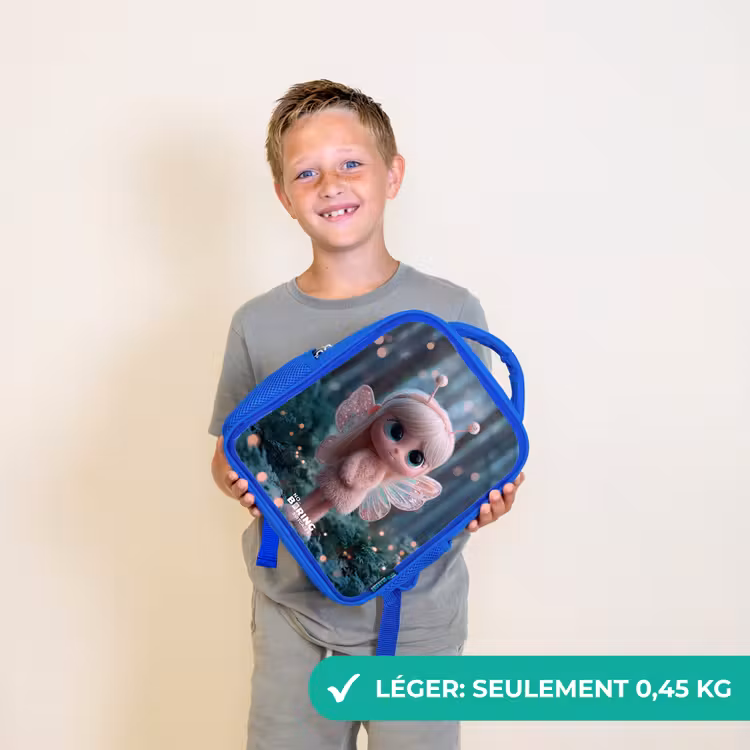 Sac à dos enfant - Bleu - Fée - Forêt - Paillettes — 3