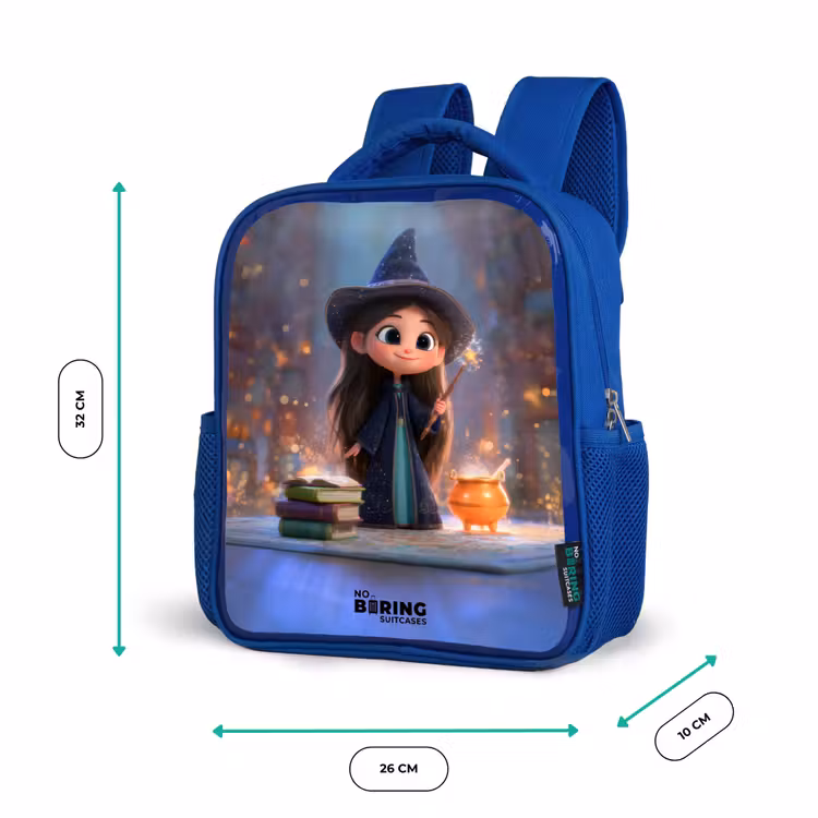 Sac à dos enfant - Bleu - Petite enchanteresse dans la bibliothèque — 6