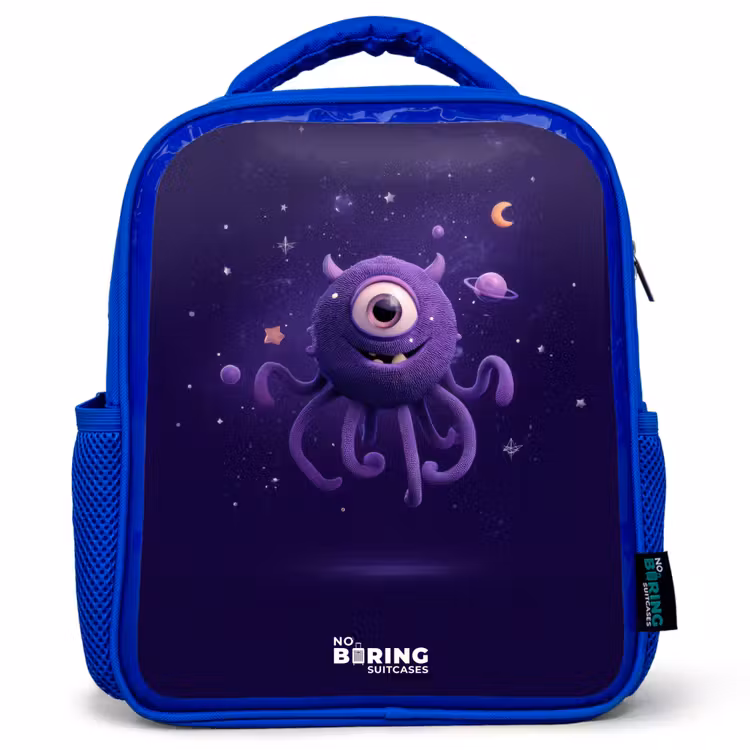 Sac à dos enfant - Bleu - Monstre cosmique à tentacules — 1