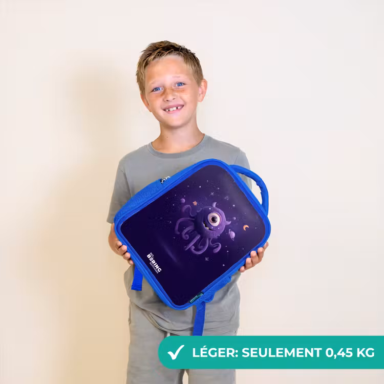Sac à dos enfant - Bleu - Monstre cosmique à tentacules — 3