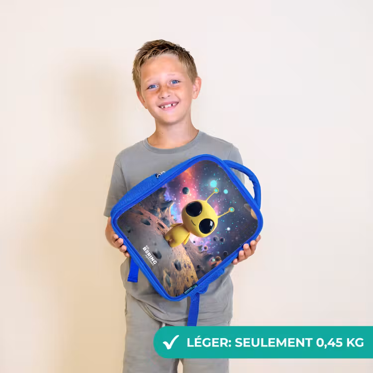 Sac à dos enfant - Bleu - Joyeux petit extraterrestre — 3