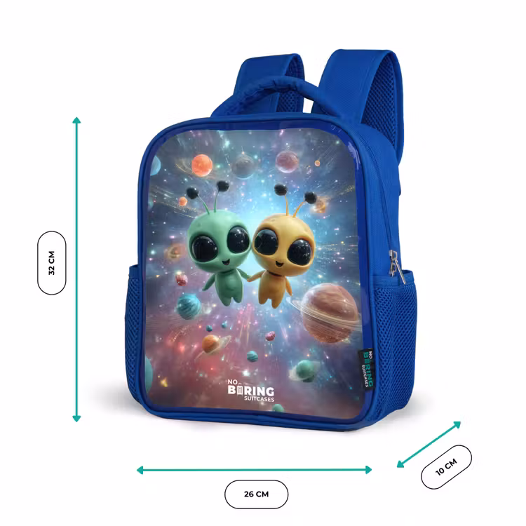 Sac à dos enfant - Bleu - Joyeux amis extraterrestres — 6