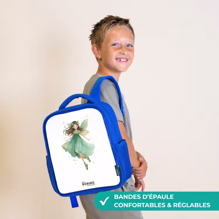 Sac à dos enfant - Bleu - Elfe vert flottant — 4