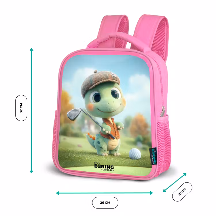 Sac à dos enfant - Rose - Golf - Dino - Vert — 3