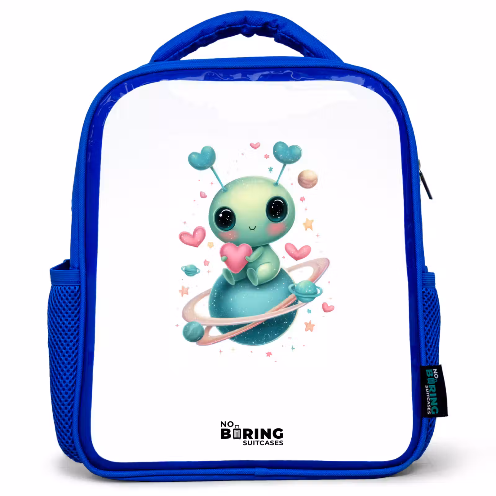 Sac à dos enfant - Bleu - Doux petit extraterrestre avec du cœur — 1