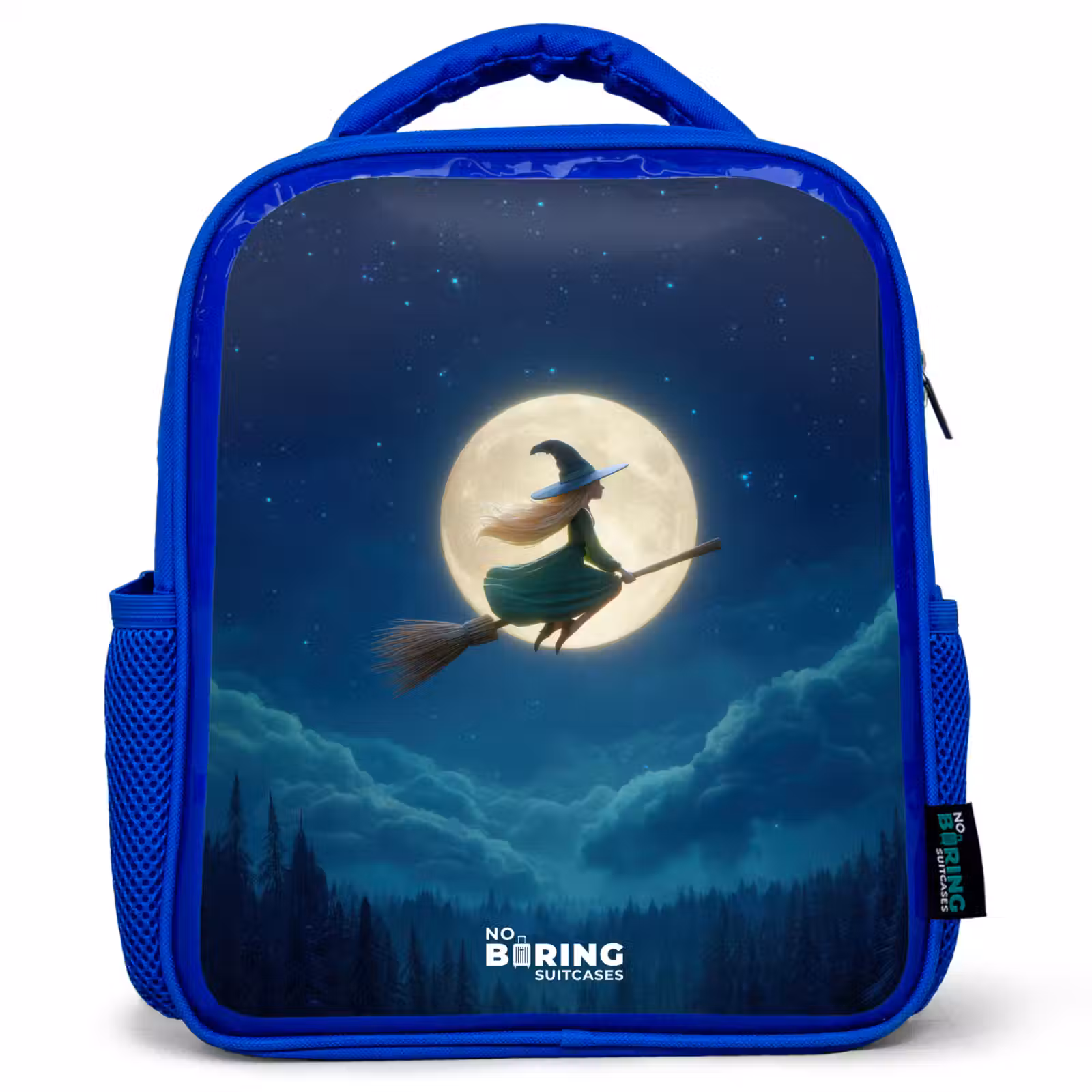 Sac à dos enfant - Bleu - Vol de nuit au-dessus de la forêt — 1