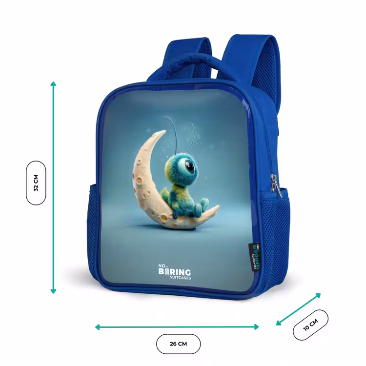 Sac à dos enfant - Bleu - Créature rêveuse sur la lune — 6