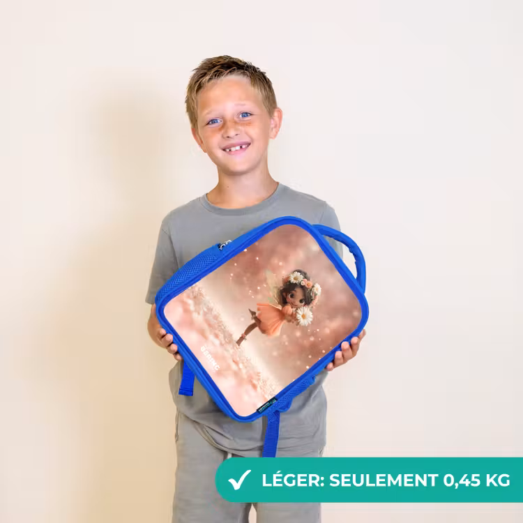 Sac à dos enfant - Bleu - Fée avec marguerites — 3