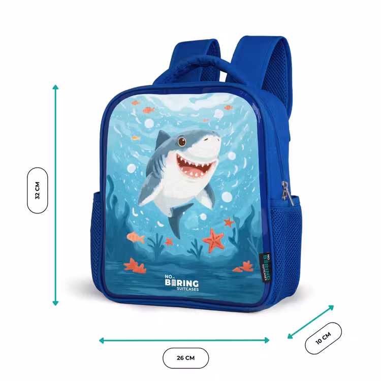 Sac à dos enfant - Bleu - Requin - Eau - Mer — 6