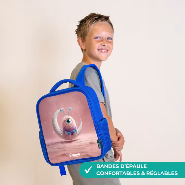 Sac à dos enfant - Bleu - Fauteuil à bascule avec Fluffy Weasel — 4