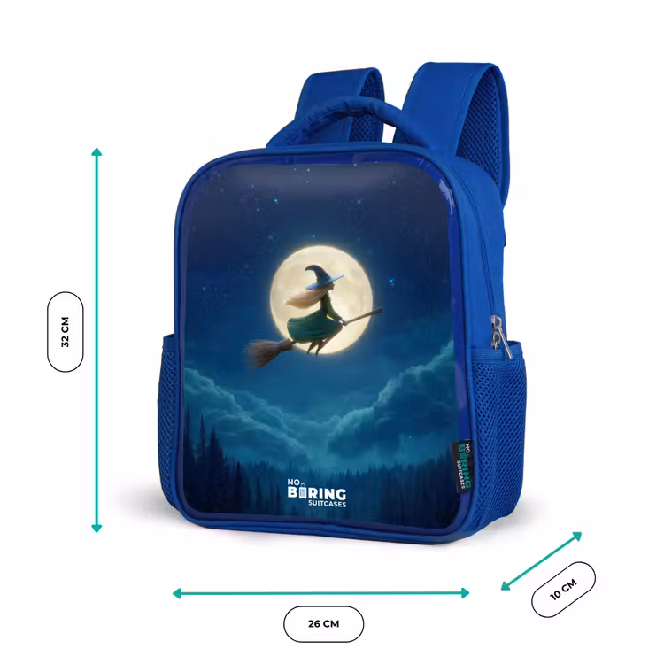 Sac à dos enfant - Bleu - Vol de nuit au-dessus de la forêt — 6