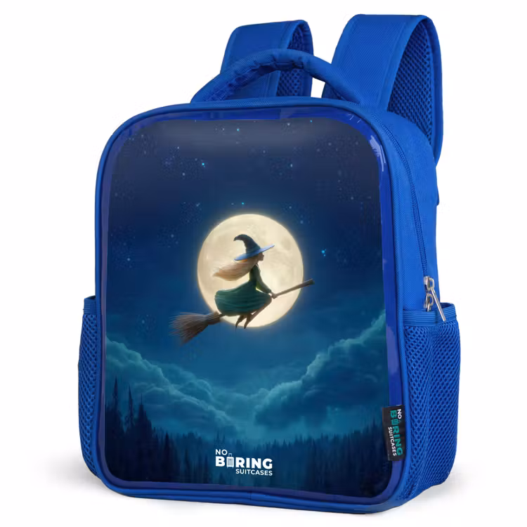 Sac à dos enfant - Bleu - Vol de nuit au-dessus de la forêt — 7