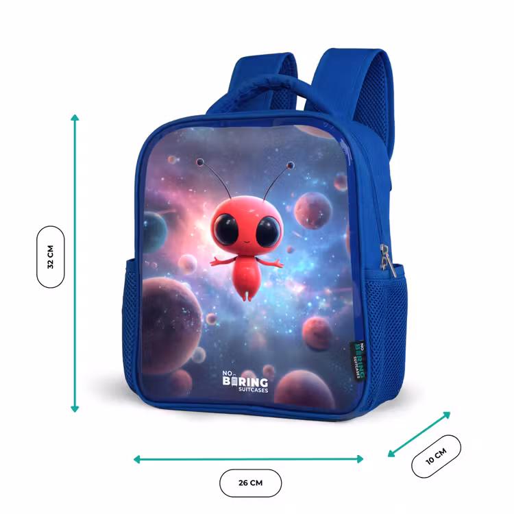 Sac à dos enfant - Bleu - L'être rouge de l'espace dans la danse cosmique — 6