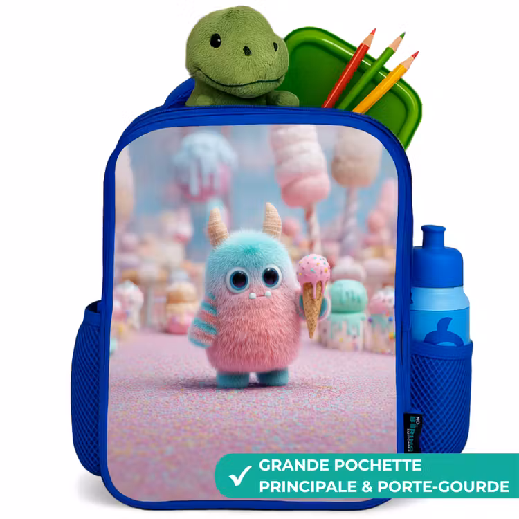 Sac à dos enfant - Bleu - Sweet Monster Candy Adventure — 5
