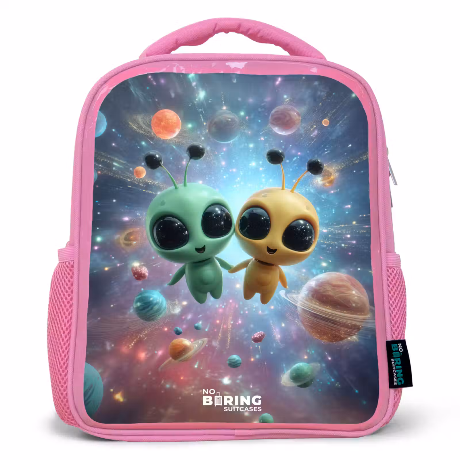 Sac à dos enfant - Rose - Vrolijke buitenaardse vrienden — 1