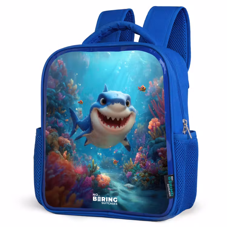 Sac à dos enfant - Bleu - Récif - Corail - Requin - Animal — 7