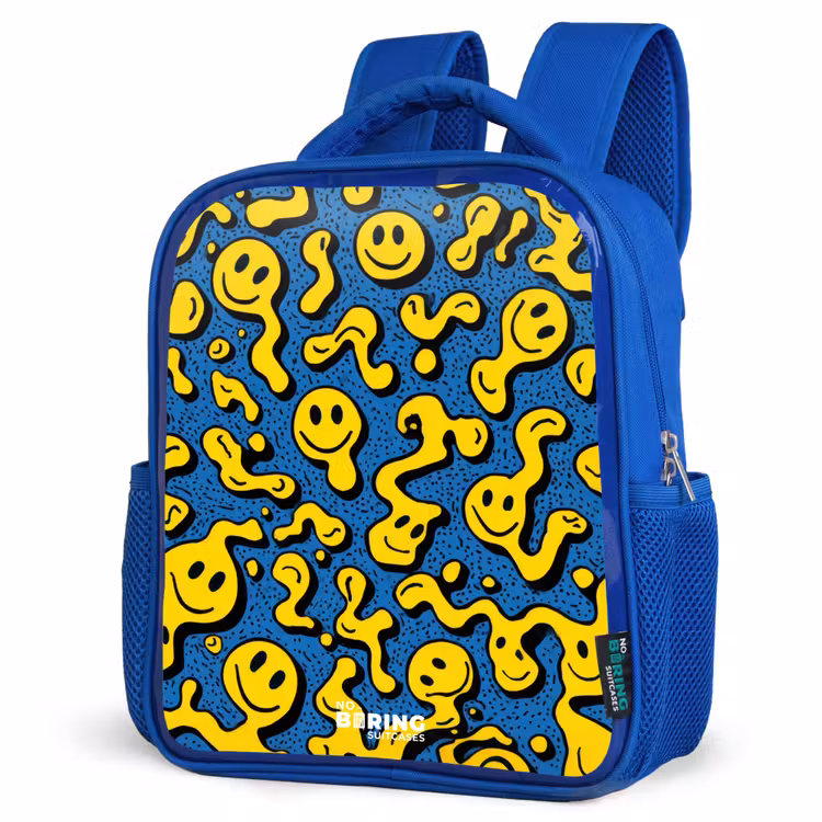 Sac à dos enfant - Bleu - Smiley - Bleu - Jaune — 7