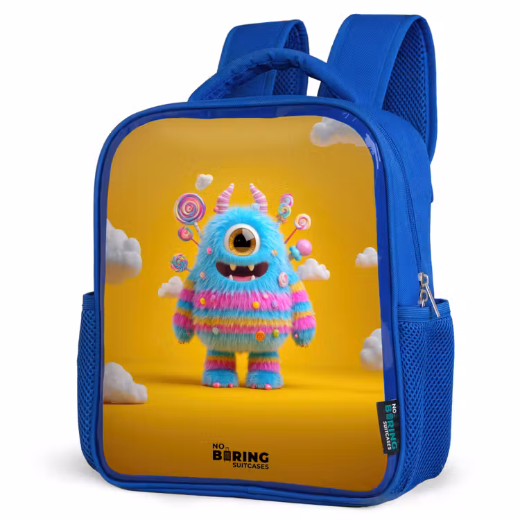 Sac à dos enfant - Bleu - Bonbons - Monstre - Arc-en-ciel — 7