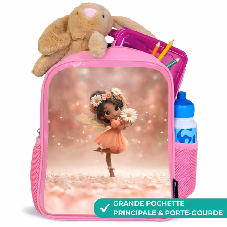 Sac à dos enfant - Rose - Fee met madeliefjes — 2
