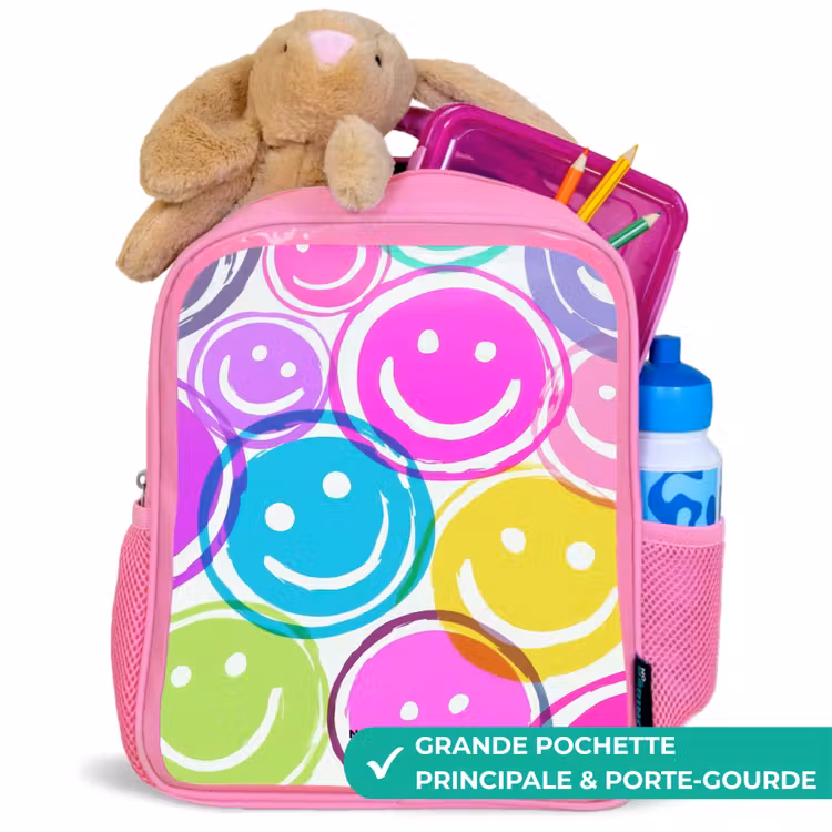 Sac à dos enfant - Rose - Kleurrijke glimlachexplosie — 2