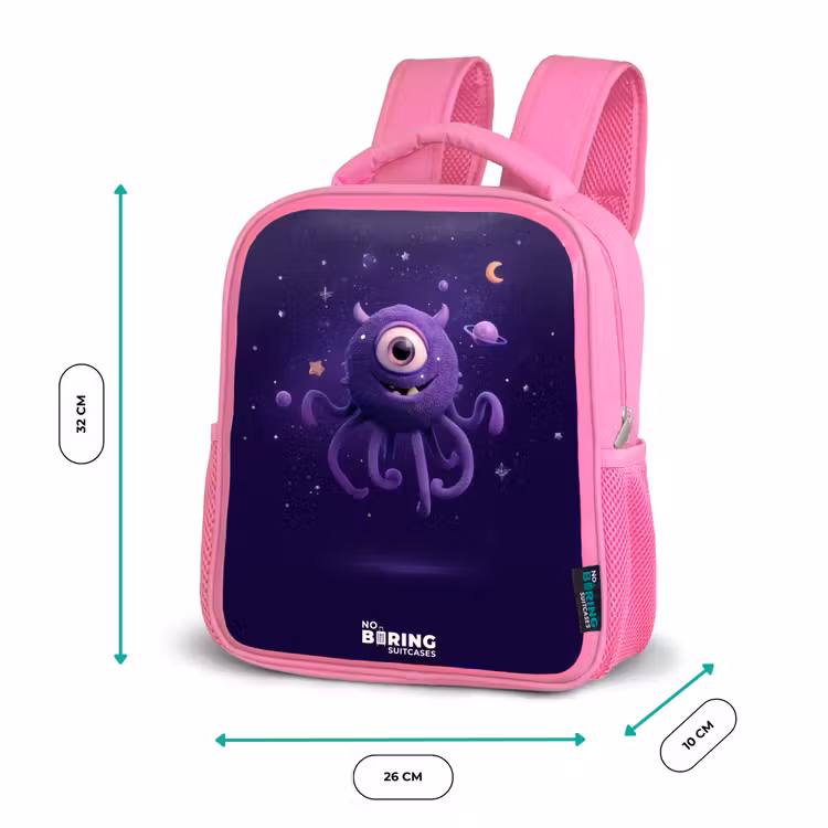 Sac à dos enfant - Rose - Kosmisch tentakelmonster — 3