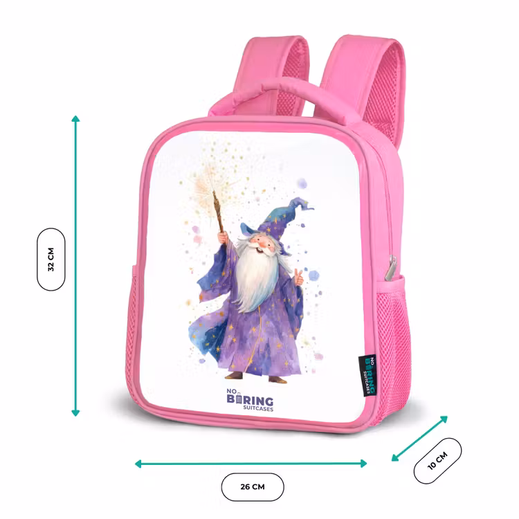 Sac à dos enfant - Rose - Oude tovenaar met staf — 3