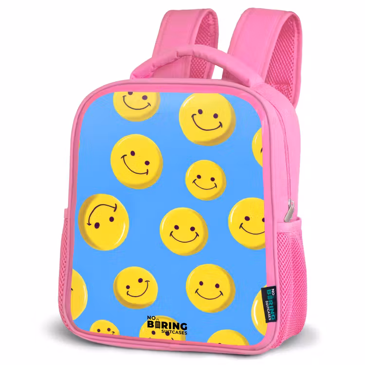 Sac à dos enfant - Rose - Vrolijke smileyregen — 4