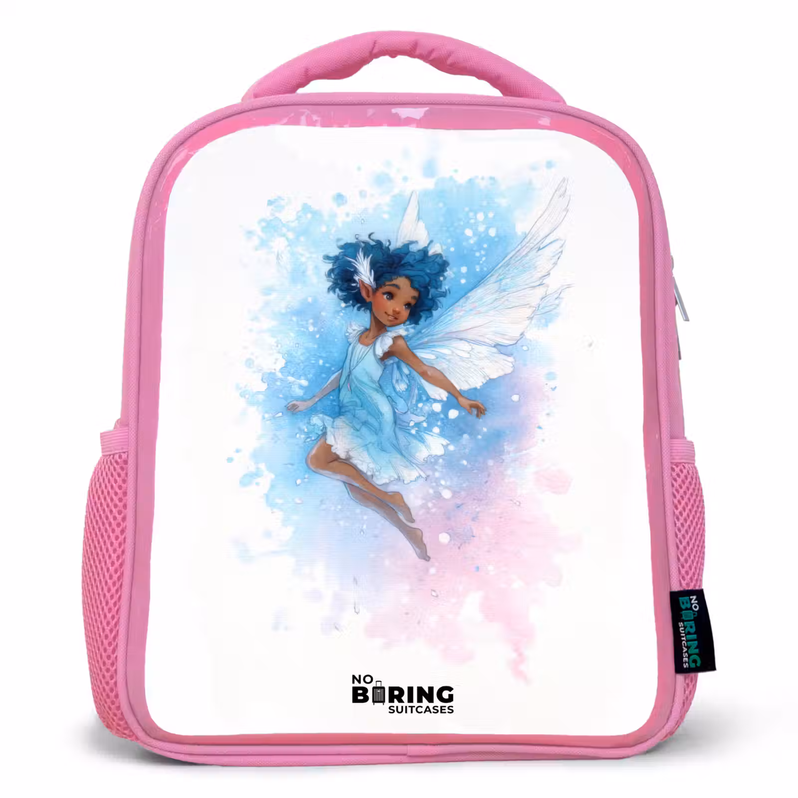 Sac à dos enfant - Rose - Vliegende fee in blauwe tinten — 1