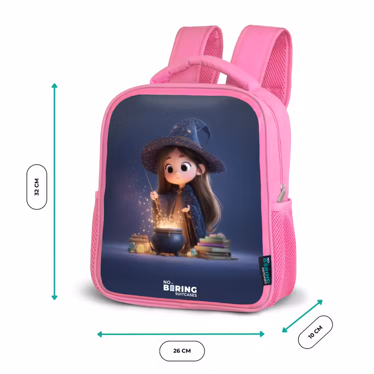 Sac à dos enfant - Rose - Betoverend meisje met ketel — 3
