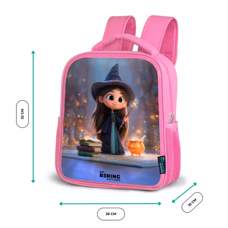 Sac à dos enfant - Rose - Kleine tovernares in bibliotheek — 3