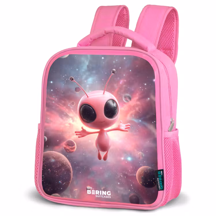 Sac à dos enfant - Rose - Roze Alien in Sterrennevel — 4