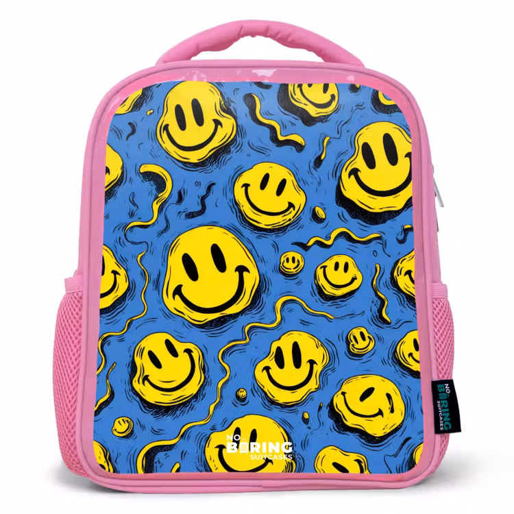 Sac à dos enfant - Rose - Smiley - Geel - Blauw — 1