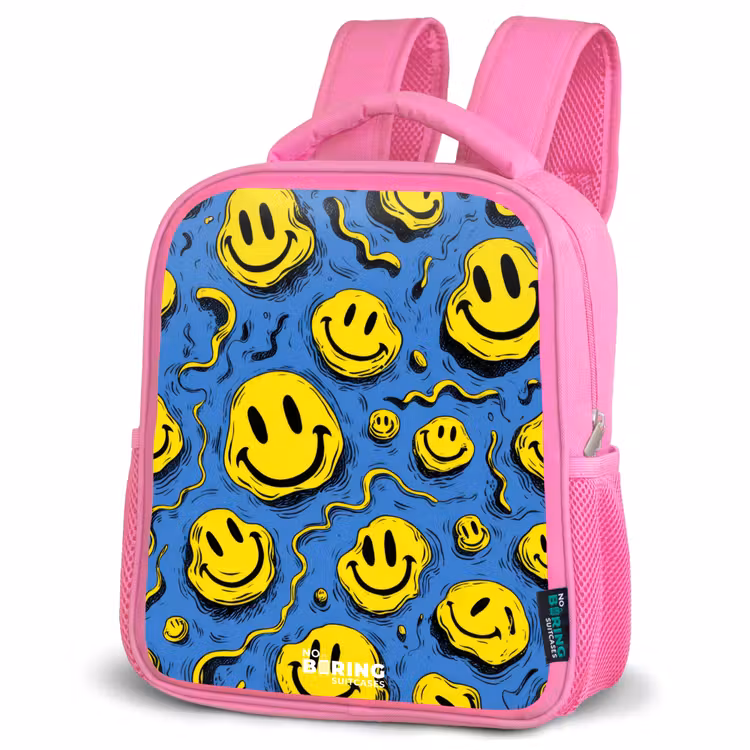 Sac à dos enfant - Rose - Smiley - Geel - Blauw — 4