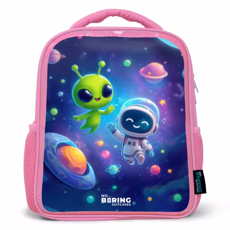 Sac à dos enfant - Rose - Vrolijke Ontmoeting in de Ruimte — 1