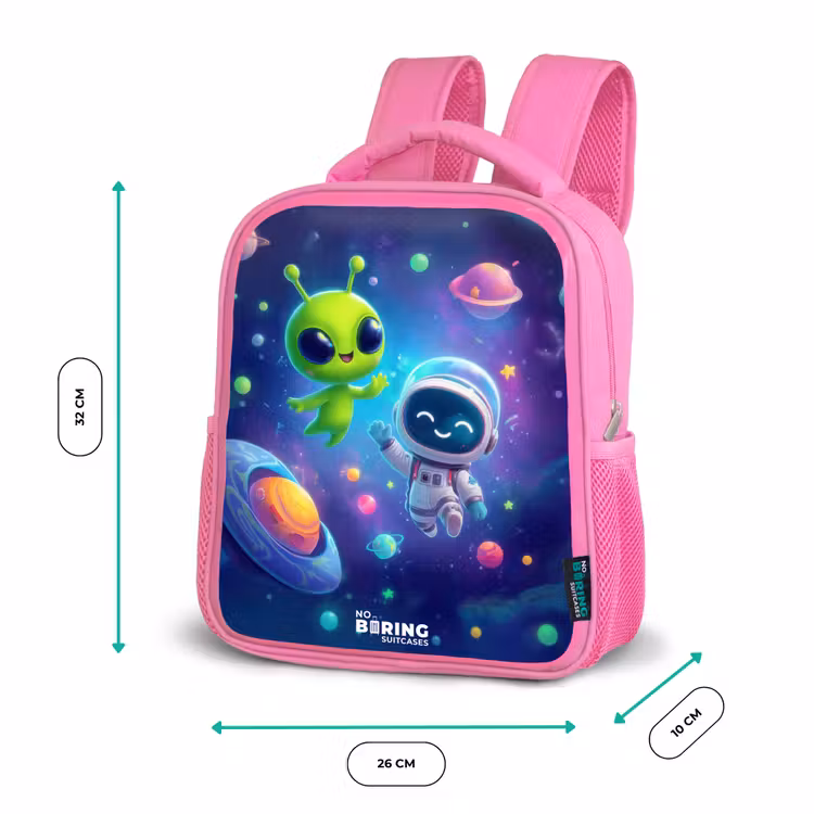 Sac à dos enfant - Rose - Vrolijke Ontmoeting in de Ruimte — 3