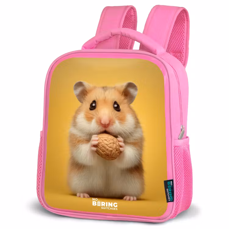 Sac à dos enfant - Rose - Hamster - Walnoot - Dier — 4