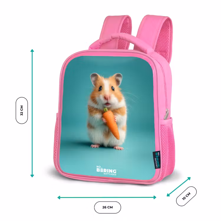 Sac à dos enfant - Rose - Hamster - Wortel - Dier — 3
