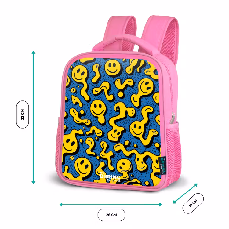 Sac à dos enfant - Rose - Smiley - Blauw - Geel — 3