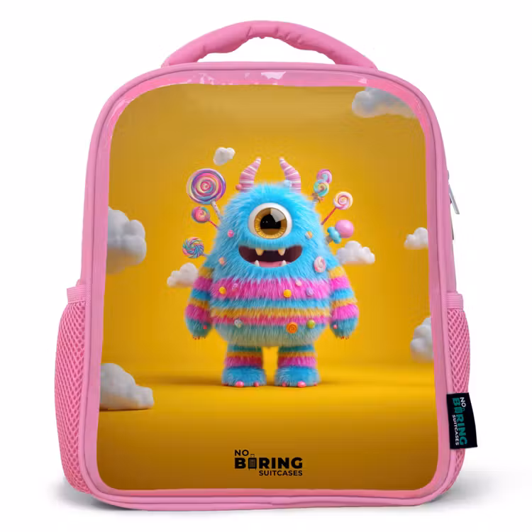 Sac à dos enfant - Rose - Snoep - Monster - Regenboog — 1