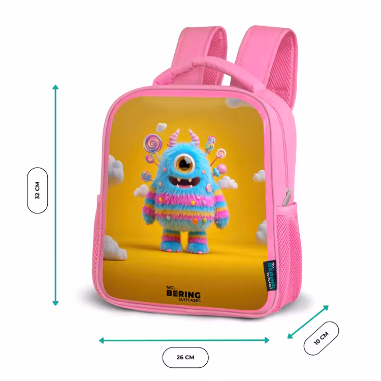 Sac à dos enfant - Rose - Snoep - Monster - Regenboog — 3